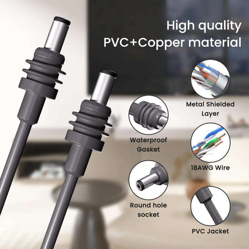 Mini ケーブル、Starlink Mini DC - DC 電源ケーブル、18AWG ワイヤー、IP68 防水、プラグプレイ、Starlink Mini アクセサリ用延長コード vision-stores-10421627 ビジョンストア サンプル画像3