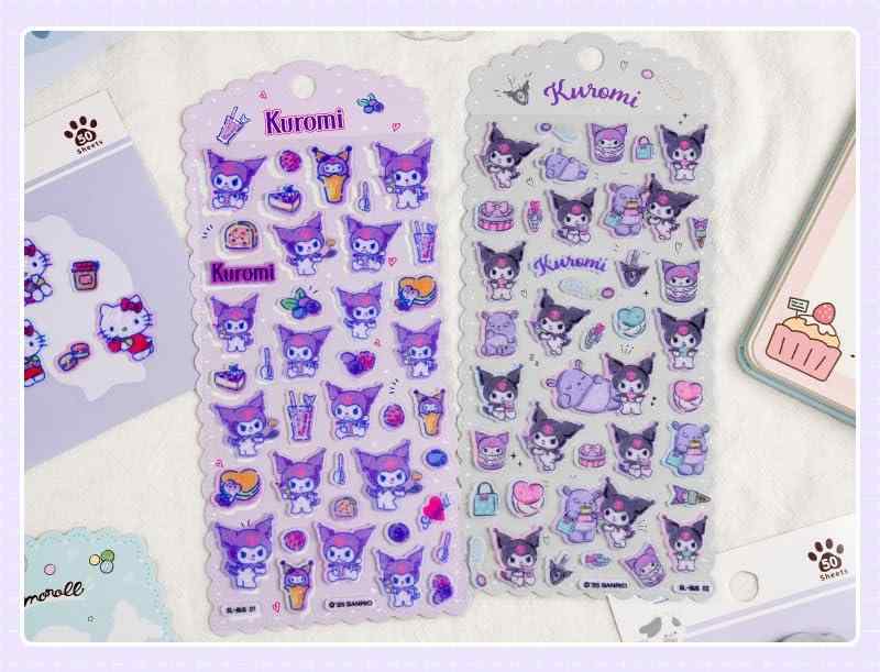 ニードルフェルト ぷにぷにシール kitty 立体 3D 可愛い キャラクター 柔らか ごほうびシール 手芸用品 手帳用 装飾用 DIY用 子供 女の子 大人用 vision-stores-10426202 ビジョンストア サンプル画像3