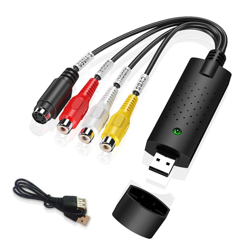USB2.0 ビデオキャプチャーケーブル GV-USB2 ダビング パソコン取り込み DVD/VHS/ゲーム機対応 Windows 多システム対応
