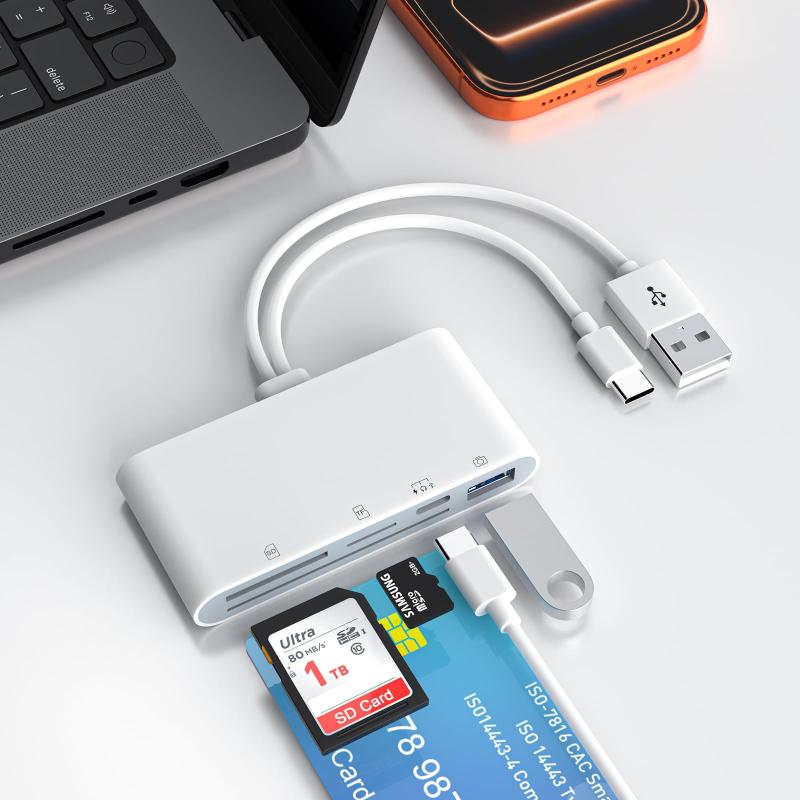 USB 3.0 SDカードリーダー, SD/マイクロSDカードリーダー「USB3.0・SD/Micro SD・ 2-in-1 」SD/TFメモリーカードリーダー 読み書き SDXC/SDHC/SD/MMC/RS-MMC/microSDXC/microSDHC/microSD/UHS-Iカード対応】 USB 3.0フラッシ