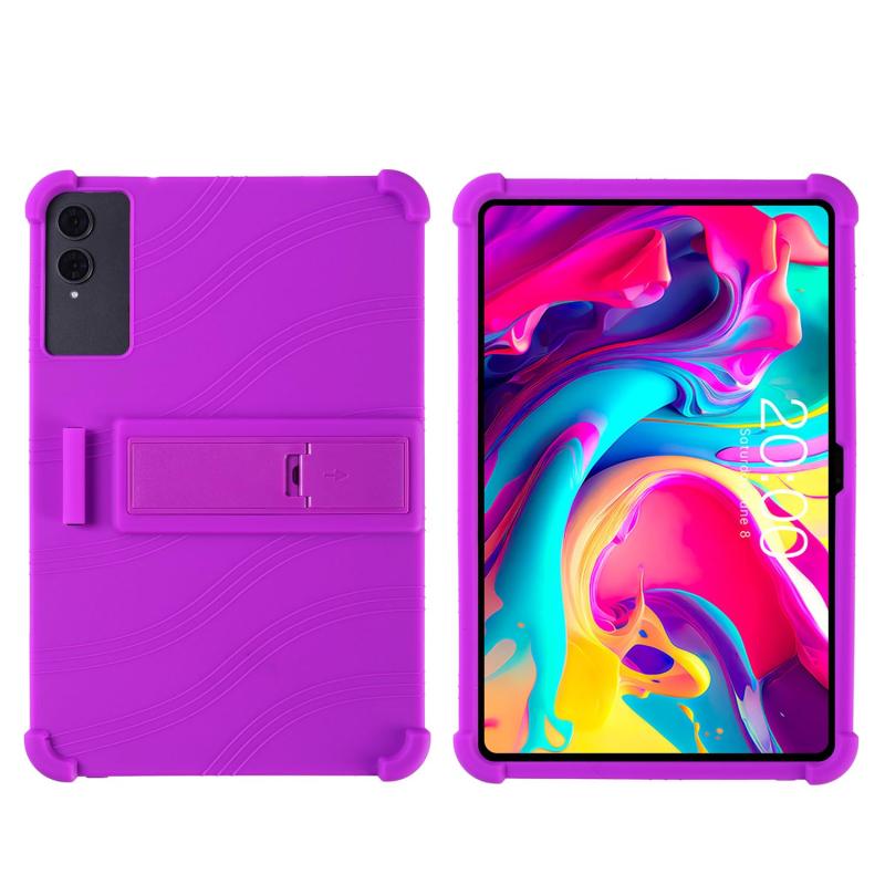 ビジョンストアのFor TECLAST T65（2026モデル）対応 ケース カバー 13.4インチ Android 16 タブレットケース CNEVISON シリコンゴム ペンスロット設計 四隅加工保護 スタンド機能付き 調節可能 落下防止 ソフトシリコー｜アングル2