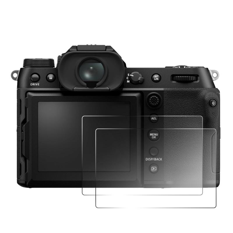 2枚セット スクリーンプロテクター 互換 Fuji GFX 100S II GFX 100S GFX 50S II 対応 9H硬度 強化ガラス 液晶保護フィルム デジタルカメラ アクセサリー 傷防止 指紋防止