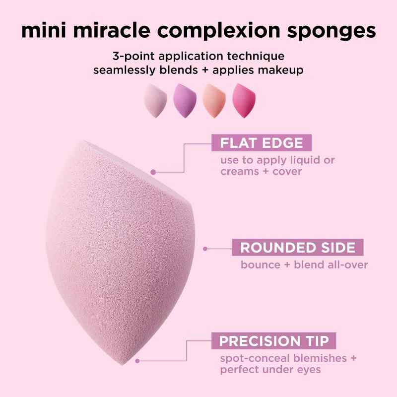 ビジョンストアのReal Techniques 4 Mini Miracle Complexion Sponges (並行輸入品)｜アングル3