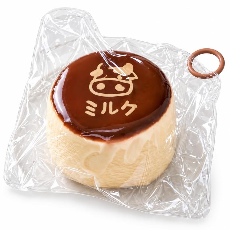 スクイーズ ミルクプリン 水感スクイーズ ぷにぷに 低反発 やわらかい 手触り ストレス解消 癒し 大人向け デザート風 かわいい パッケージ付き ギフト プレゼント 非食品 [並行輸入品] vision-stores-10440627 ビジョンストア パッケージ画像