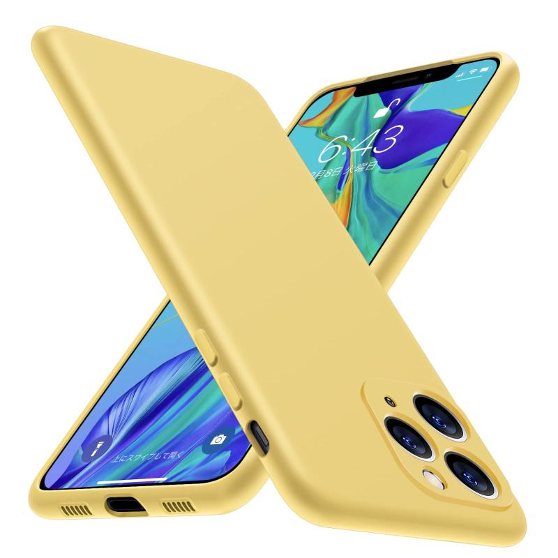 Tgaoleyd 対応 iPhone 11 Pro 用のケース シリコン 耐衝撃 衝撃吸収 ストラップホール付き 指紋防止 アイフォン 11 pro 用のケース レンズ保護 tpu ソフトカバー 5.8インチ 一体型液状シリコンカバー