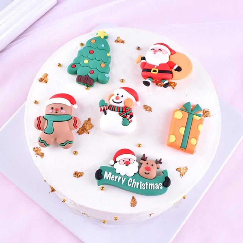 EEUOPQ クリスマス ケーキトッパー 10本セット ケーキピック サンタクロース スノーマン 立体 デコレーション カップケーキトッパー ケーキ装飾用 vision-stores-10618851 ビジョンストア サンプル画像3