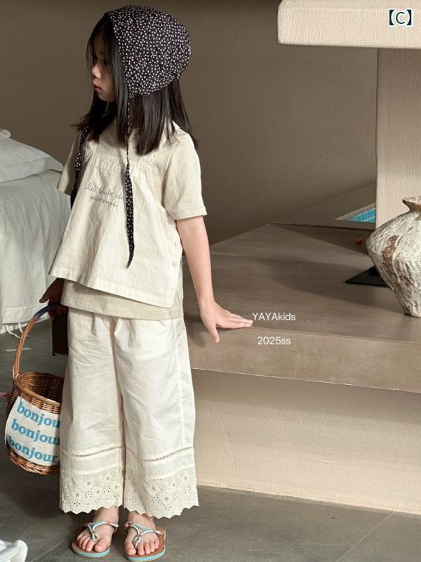 ワンピース 女の子 キッズ 子供服 吊りスカート ジャガード 手作り プリーツ 重ね...