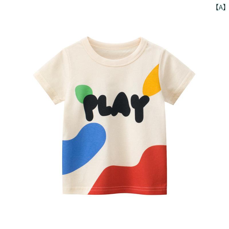 Tシャツ 女の子 キッズ ベビー トップス 半袖 カットソー プルオーバー 子供服 韓国風 ラウンドネック クルーネック 普段使い 通園 通学 デイリー お出かけ 幼稚園 小学生 カジュアル かわいい コットン 綿 サマー