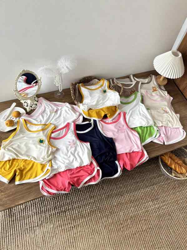 タンクトップ キッズ 男の子 ジュニア セットアップ 上下セット 2点セット ノースリーブ モダール レーヨン インナー シャツ 袖なし トップス ハーフパンツ 半ズボン 子供服 部屋着 ルームウェア 薄手 吸水性 通気性 カジュアル