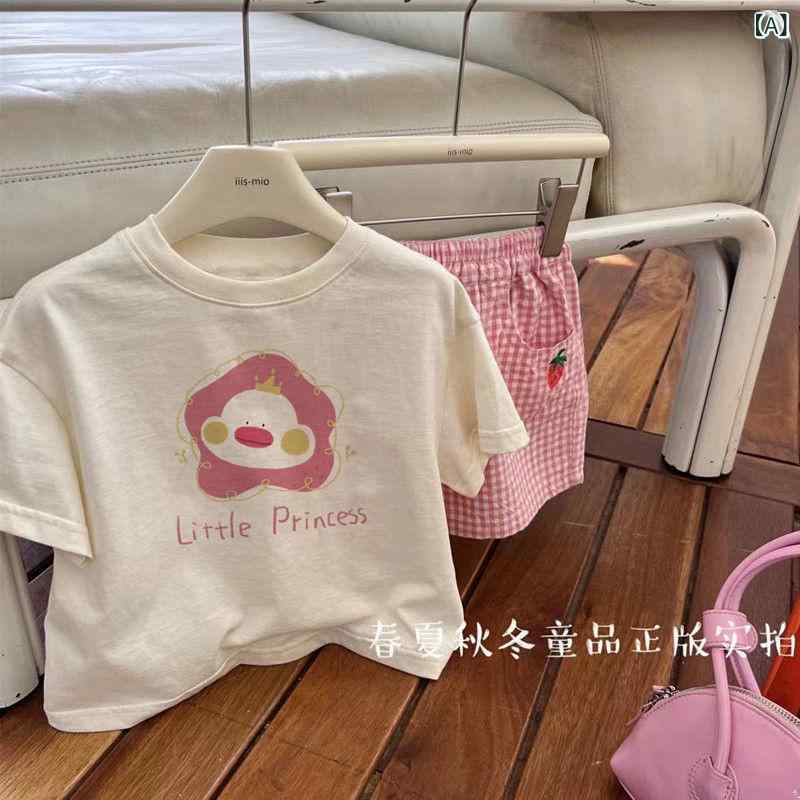 ・カテゴリ: キッズTシャツ・対象性別: ユニセックス・スタイル: キャラクター・対象年齢: キッズ（3～8歳、100～140cm）・主な素材: 綿・素材割合: 綿80%・安全基準: B類・カラー展開: アプリコット・サイズ展開: 80、90、100、110、120、130、140