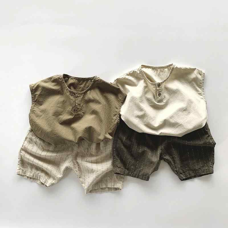 Tシャツ トップス キッズ 男の子 女の子 子供服 ノースリーブ タンクトップ 綿 コットン 薄手 通気性 森系 レトロ 個性的 カジュアル シンプル ルームウェア 部屋着 普段着 お出かけ インナー