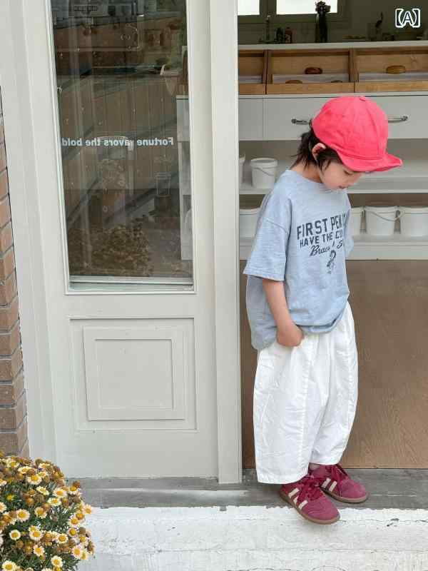 Tシャツ キッズ 男の子 女の子 半袖 カットソー トップス 半袖Tシャツ 子供服 涼し...