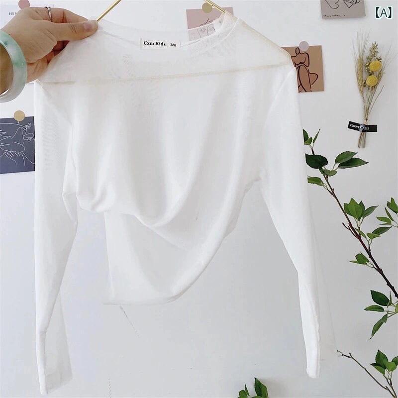 Tシャツ キッズ 男の子 女の子 接触冷感 防晒衣 カットソー トップス 子供服 丸首 ...