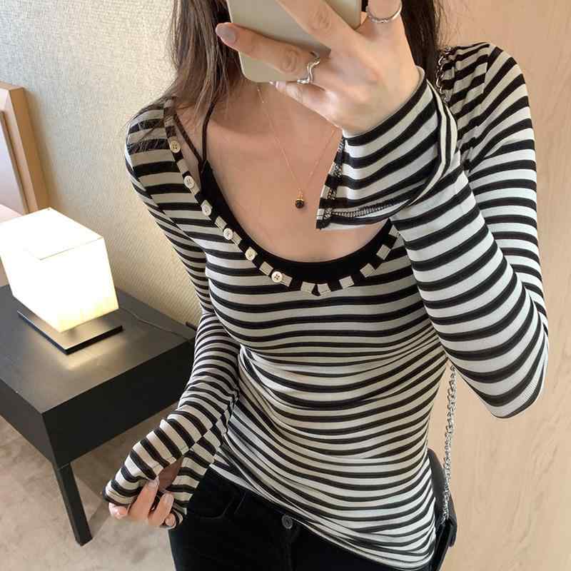 ・カテゴリ: Tシャツ・主な素材: テンセル（リヨセル）90%-95%未満・柄: 無地、ストライプ・スタイル: プルオーバー・袖丈: 長袖・シルエット: スリムフィット・ネックライン: Vネック・袖型: レギュラースリーブ・デザイン特徴: ボタン・カラー展開: ストライプ・サイズ展開: S、M、L、XL・テイスト: 通勤カジュアル
