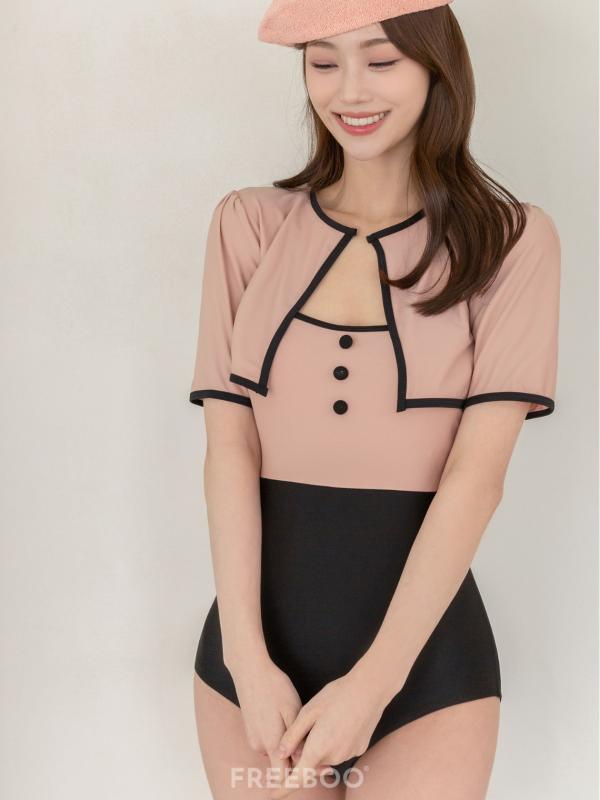 水着 レディース 体型カバー セパレート 2点セット ハイウエスト コントラストカラー スリム フィットネス 温泉 ビーチ プール スイムウェア かわいい 韓国風 おしゃれ 海 リゾート 旅行