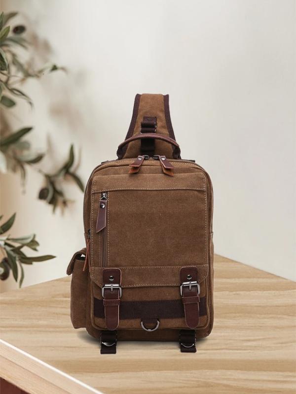 ・カテゴリ: メンズボディバッグ・スタイル: 都市ミニマリズム・素材: キャンバス・機能: 耐摩耗、負担軽減・柄: 無地・流行要素: ステッチ・裏地素材: ポリエステル・カラー展開: ブラックワンショルダー、アーミーグリーンワンショルダー、ロイヤルブルーワンショルダー、ブラウンワンショルダー、グレーワンショルダー、ブラックバックパック、アーミーグリーンバックパック、ロイヤルブルーバックパック、ブラウンバックパック、グレーバックパック・対応シーン: 日常コーディネート・収納可能PCサイズ: 20.32cm・対象性別: 男性