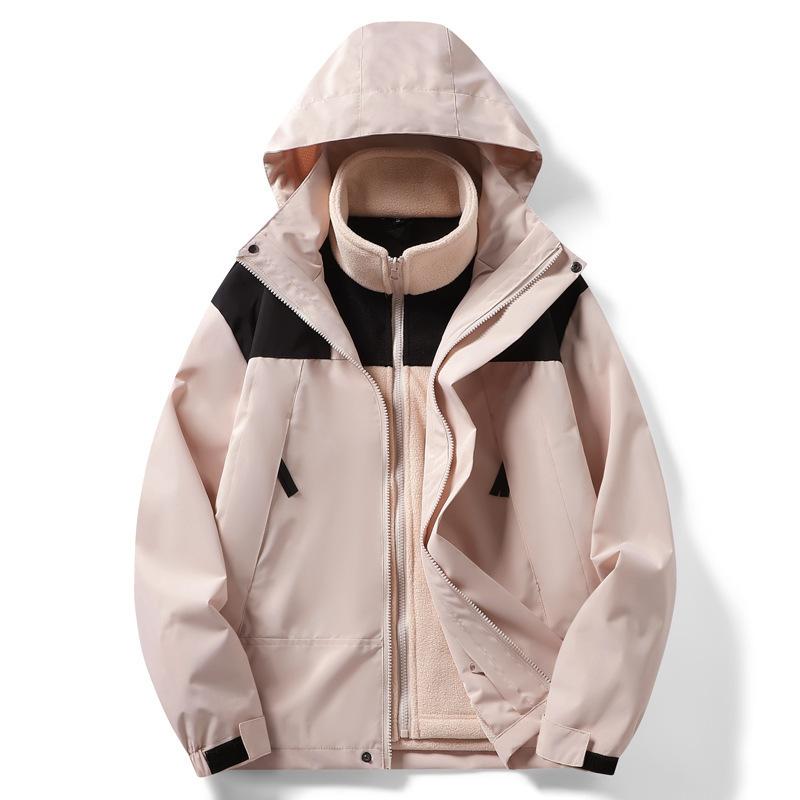 マウンテンパーカー メンズ レディース 男女兼用 ウィンドブレーカー アウター ジャケット 滑雪服 登山服 ブルゾン コート ジャンパー 秋冬 裏起毛 防寒 防風 撥水 厚手 フード付き 取り外し可能 カジュアル アウトドア 旅行 vision-stores-10490501 ビジョンストア パッケージ画像