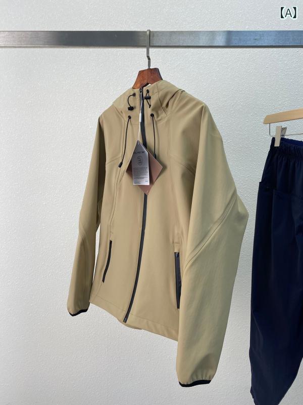 ジャケット レディース マウンテンパーカー フード付き ブルゾン ジャンパー アウター ウインドブレーカー 登山服 上着 防風 撥水 軽量 カジュアル アウトドア キャンプ 旅行 普段使い 着回し カーキ 羽織り トップス vision-stores-10492679 ビジョンストア サンプル画像2