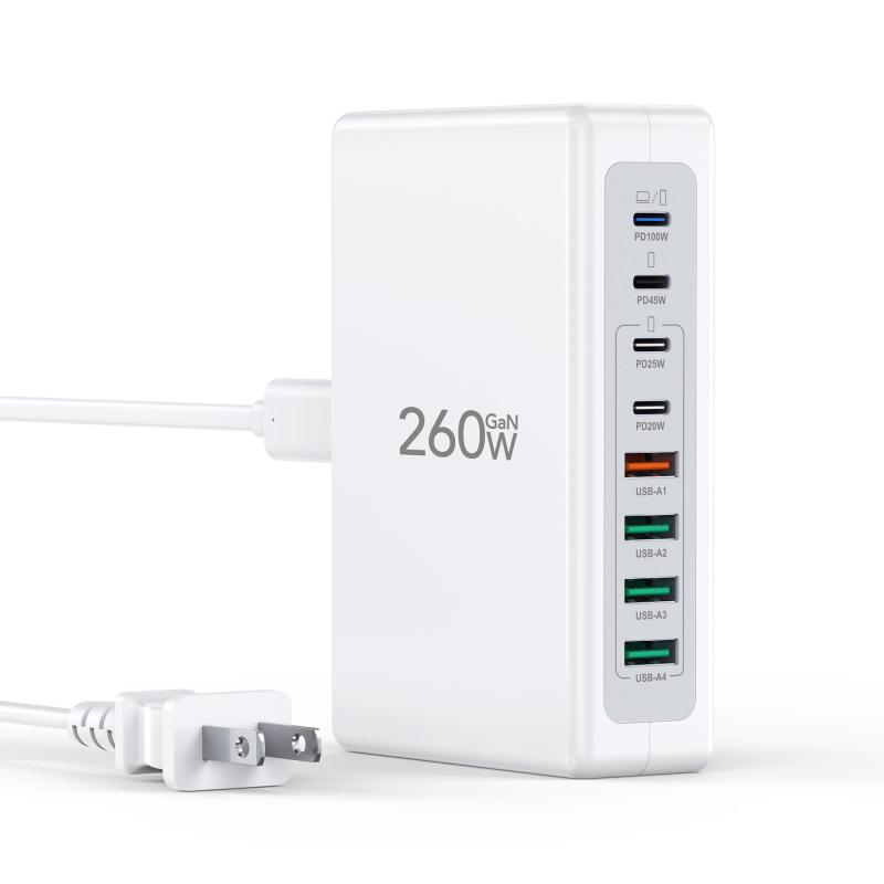 【送料無料】PD100 急速充電器 8 ポート シングルポート最大出力100W ノートパソコン MAC充電器USB コンセント ACアダプター MacBook Pro/Air iPad Pro iPhone 16 15 14 13 12 Galaxy