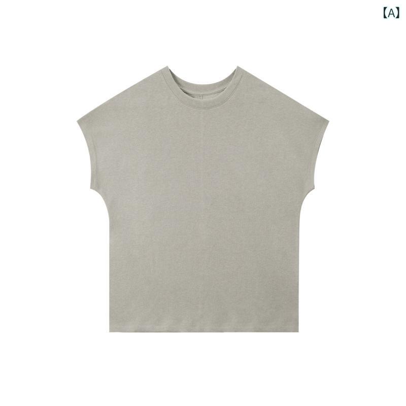 ・カテゴリ: Tシャツ・スタイル: 通勤、カジュアル・主な素材: 麻、綿、雨露麻・ネックライン: クルーネック・袖丈: 半袖・袖型: フリルスリーブ・柄: 無地・カラー展開: オートミール、ネイビー、オフホワイト、グレー、スノーブルー・サイズ展開: S、M、L、XL・フィット感: ルーズフィット・着丈: ミディアム丈（約50cm～65cm）・素材の柔らかさ: 柔らかめ・着用シーン: ショッピング、デイリー、アウトドア