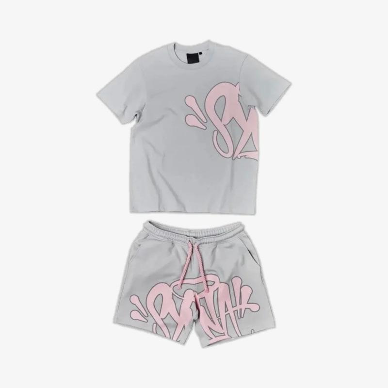 セットアップ メンズ 2点セット 半袖 Tシャツ ハーフパンツ 上下セット 丸首 クルーネック 英字 ロゴ プリント Y2K ストリート ヒップホップ ルーズ ドローストリング ワイドパンツ 春 夏 ゆったり
