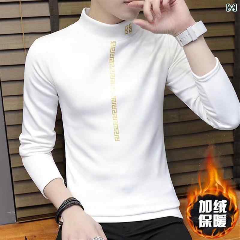・カテゴリ: Tシャツ・スタイル: 韓国風・主な素材: ポリエステル95%・柄: アルファベット、プリント・シルエット: スリムフィット・対象: 青少年、メンズ・デザイン: プルオーバー・ネックライン: タートルネック・袖丈: 長袖・フード: フードなし・生地の厚さ: 普通・サイズ誤差範囲: 1-3cm・着用シーン: 日常・デザイン詳細: プリント・仕様・加工: プリント、染色・カラー展開: ホワイト、ブラック・サイズ展開: M、L、XL、2XL、3XL・袖型: レギュラースリーブ