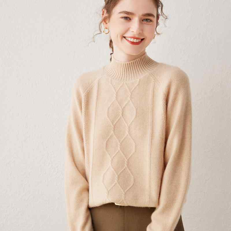 ニット セーター レディース ハイネック タートルネック トップス カシミヤ 羊毛 厚手 防寒 暖かい 伸縮性 無地 ゆったり 体型カバー 高見え カジュアル 通勤 オフィス お出かけ インナー 秋 冬 30代