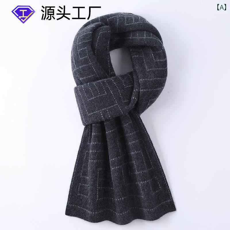 マフラー メンズ 冬 カシミヤ 100% 厚手 暖か 高級感 ニット ネックウォーマー 通...
