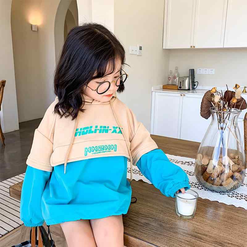 ・カテゴリ: キッズパーカー・スタイル: 韓国風・対象性別: 男女兼用・対象年齢: 乳幼児（1〜3歳、身長80〜100cm）・生地加工: 柔軟加工・柄: 英字、配色・厚さ: 極厚・袖丈: 長袖・着用方式: プルオーバー・フード: フード付き（取り外し不可）・主な素材: 綿100%・裏地: ボア裏地・カラー展開: 画像通り・サイズ展開: 80cm、90cm、100cm、110cm、120cm