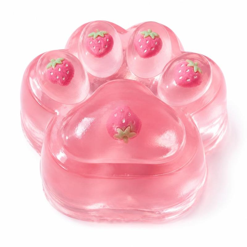 スクイーズ 猫の肉球 特大 230g 高反発 ぷにぷに 寒天ゼリー感 握るおもちゃ ストレス解消 減圧グッズ 水洗い可能 (クリアピンク) vision-stores-10573845 ビジョンストア パッケージ画像