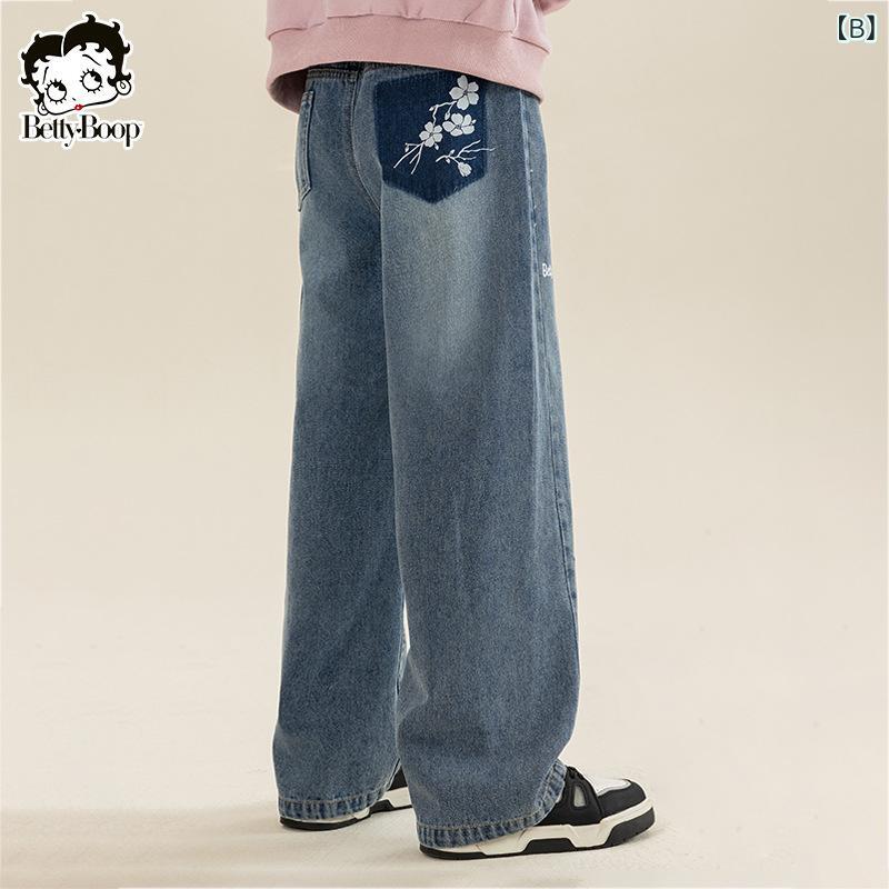 ベティの 子供 服の 女の子の 春と 秋の ストレートの広 脚の ジーパンの ズボンの 2025 洋風の ズボンの 子供の ズボン vision-stores-10574287 ビジョンストア サンプル画像2