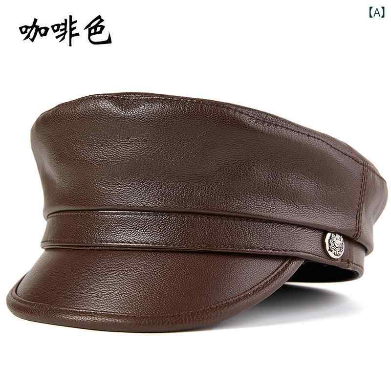牛と 羊の本 革の 帽子