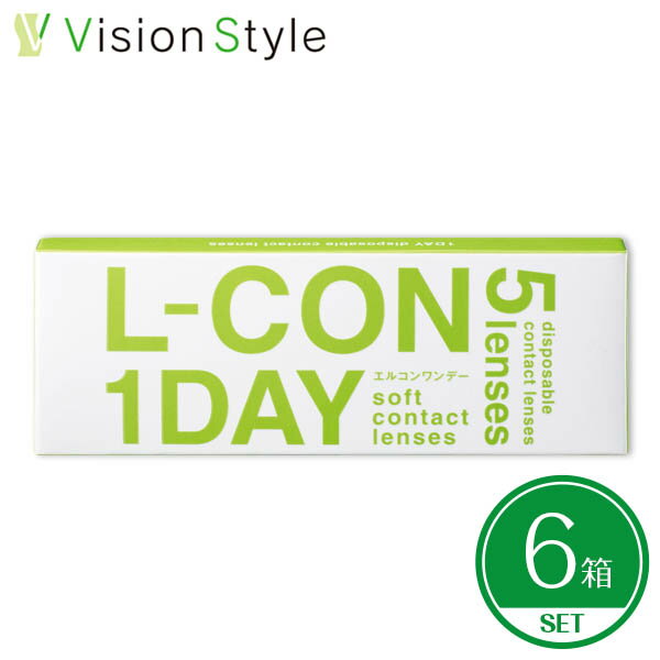 エルコンワンデー(6箱セット)1日使い捨て 1day L-CON ソフトコンタクトレンズ【送料無料】【LINEでク..