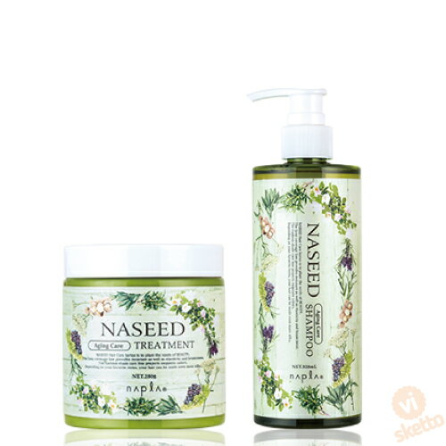 全品ポイント2倍○ [SET] ナプラ ナシード エイジングシャンプー＆トリートメントセット320ml/280g ( napla naseed 種 美容 専売 美容室 綺麗 ヘアケア ヘアエステ treatment おすすめ ) vis527