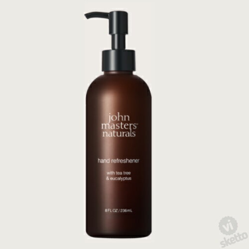 (大)ジョンマスターオーガニック T&Eハンドリフレッシュナー（ティーツリー＆ユーカリ） 236mL （正規品 john masters organics natural スキンケア 除菌ジェル アルコールジェル ハンドジェル 保湿成分 日本製 ピュアな香り おしゃれ 人気 新発売）