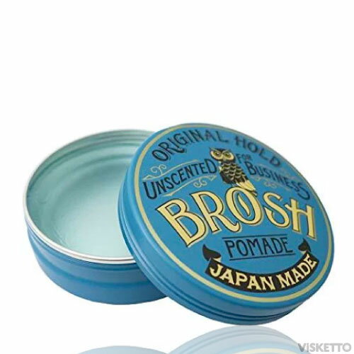 ブロッシュ ポマード 無香料 115g (BROSH POMADE UNSCENTED 水性 水溶性 整髪料 ツヤ ヘアワックス グリース バーバー 男性用 メンズ スタイリング剤 ヘアスタイル)