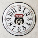 【ATC】【2個セット】壁掛時計 ウォールクロック アンティークメタルクロック 【ROUTE 66】(3)
