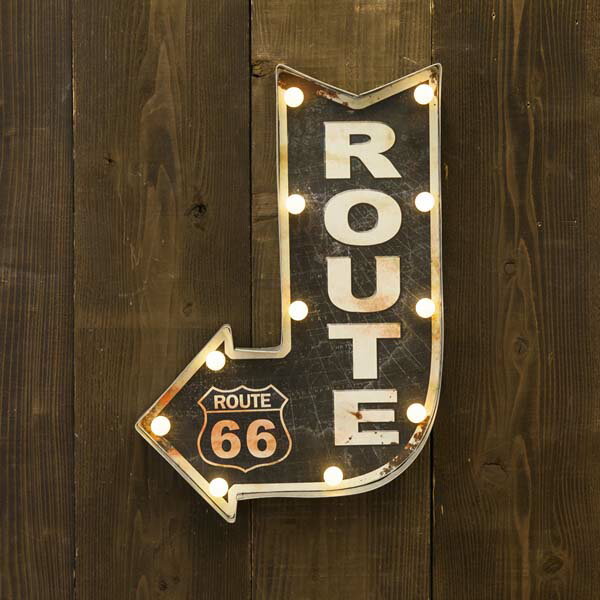 【ATC】アメリカンクラシック LEDサイン ライト 看板 【ROUTE 66】