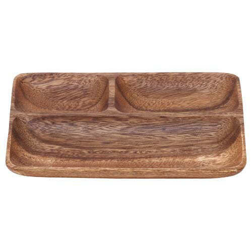 【FJB】【6個セット】アカシア ランチプレート(40700) 四角 プレート 皿 ウッドトレー トレイ 20×15cm 木製 木の器 天然木 カフェプレート カフェ飯