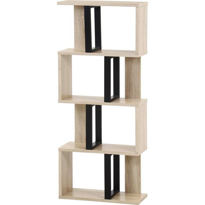 Rakuten - 【FJB】S字ディスプレイラック 4段 オーク 組立式