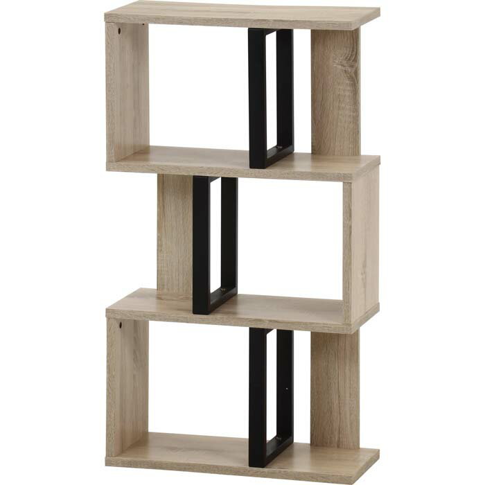 Rakuten - 【FJB】S字ディスプレイラック 3段 オーク 組立式