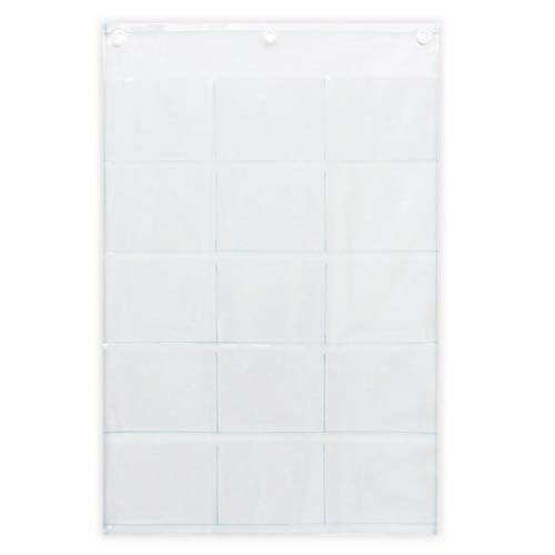 Rakuten - 日本製 SAKI(サキ) ウォールポケット CD(15P) クリアー W-178