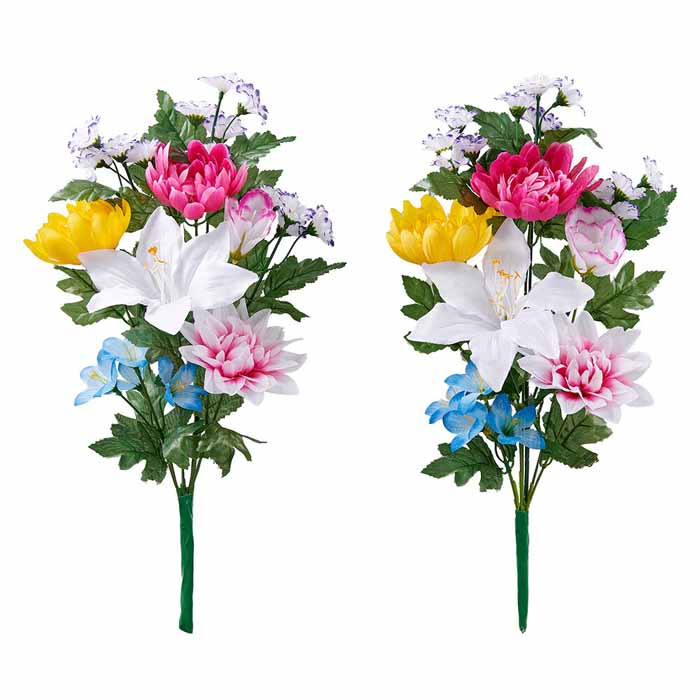 Flowers For Buddha - フラワーデザイナーがアレンジしたお墓・仏壇用 お供え花 2束組 45cmタイプ 1010349