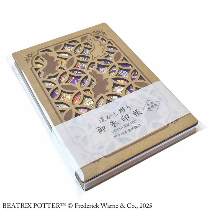 Rakuten - ピーターラビット 透かし彫り御朱印帳 絢爛 ST-TP0032 スタンプ帳 集印帳 日本土産 ノート 【メール便】