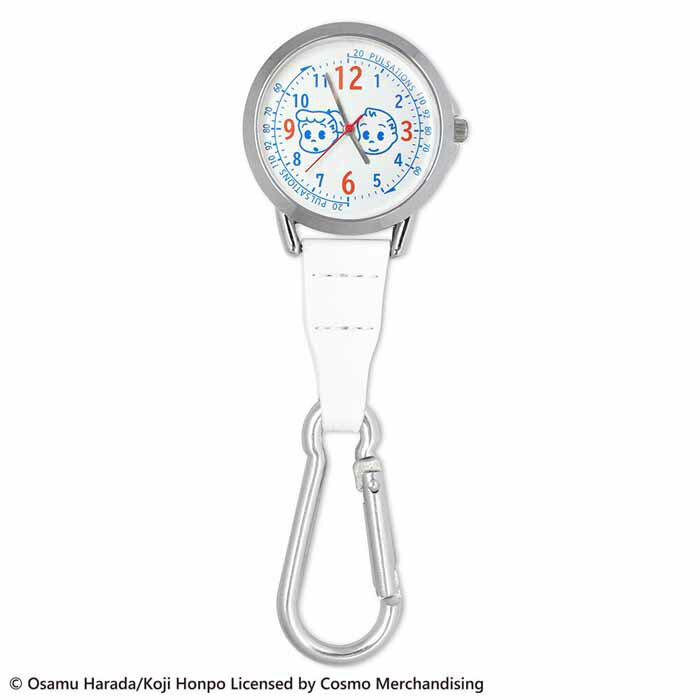 ほかのナースウォッチ はこちらから！文字盤サイドメモリで、20回の脈拍を取ることで約1分間の脈拍を簡易的に知ることができる目盛付きです。カラビナが付くことで往診の際のバッグに取り付けたり、ワゴンに取り付けたり、パンツのベルトホルダー等にも取...