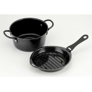 【楽天スーパーSALE_10%OFF】機能が自慢！揚げ鍋20cm （揚げバット付） 2.8L ハンドル脱着式【送料無料】