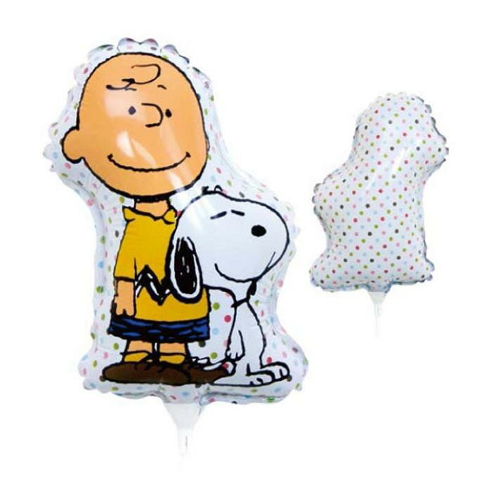 Rakuten - 即納！スヌーピー 風船 PEANUTS SNOOPY バルーンピック スヌーピー＆チャーリーブラウン KS-1206 高さ46cm 幅20cm 奥行10cm【メール便 送料無料】