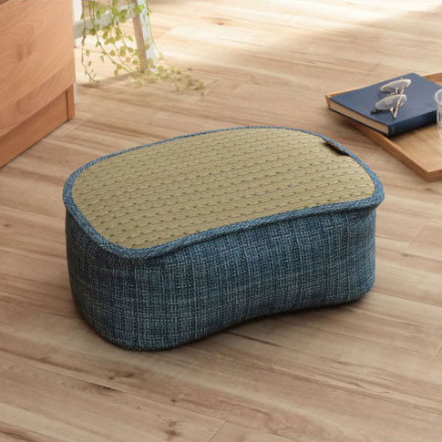 Rakuten - スマホクッション ブルー KOBA-GUARD 制菌 抗菌防臭 消臭 い草 約30×40×15cm 3281799 ※同梱不可※送料無料対象外
