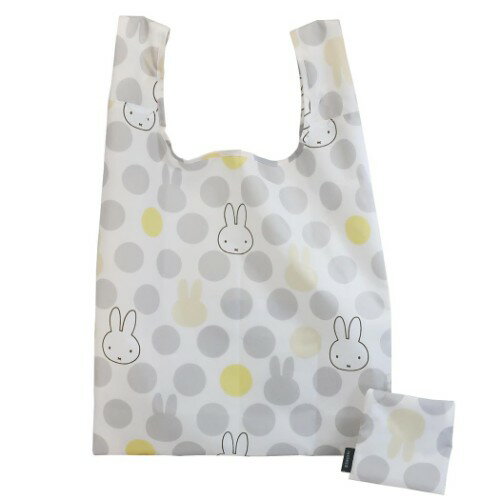 樂天商城 - 即納 エコバッグ ミッフィー 折りたたみショッピングバッグ ラウンド ホワイト miffy mrs-5905000800 レジ袋タイプ 40×63.5×20cm 【メール便送料無料】
