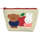 即出荷 スモール・プラネット ミッフィー フルカラーグッディポーチ りんご ベージュ コスメポーチ ケース miffy and boris 521745 ミッフィー ボリス【メール便 送料無料】(4)